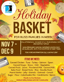 RUSD Holiday Baskets